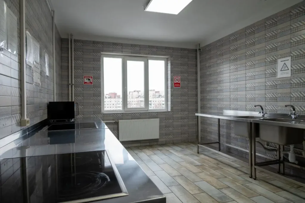 Phòng bếp trong Ký túc xá Đại học ITMO