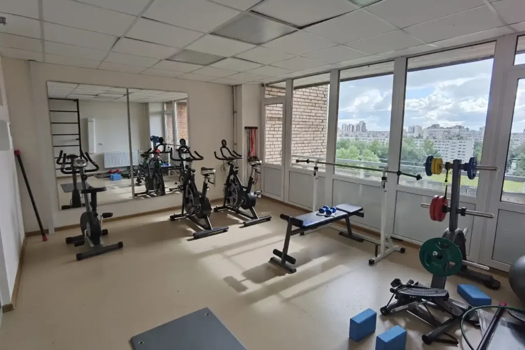Phòng gym trong Ký túc xá Đại học ITMO