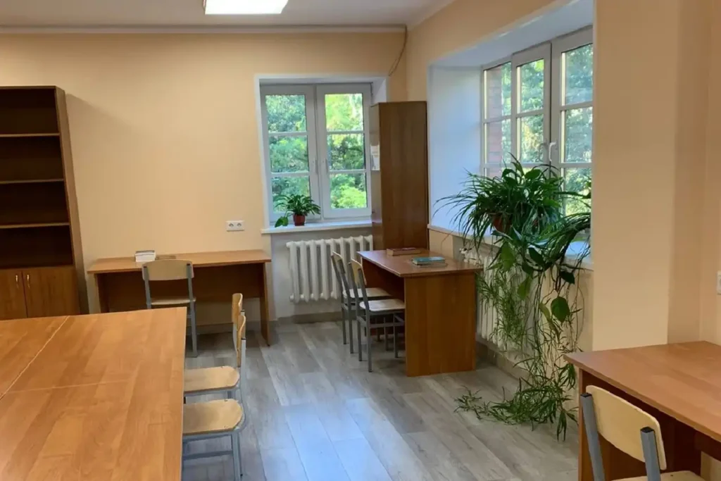 Phòng tự học trong Ký túc xá Đại học Năng lượng Moskva MPEI